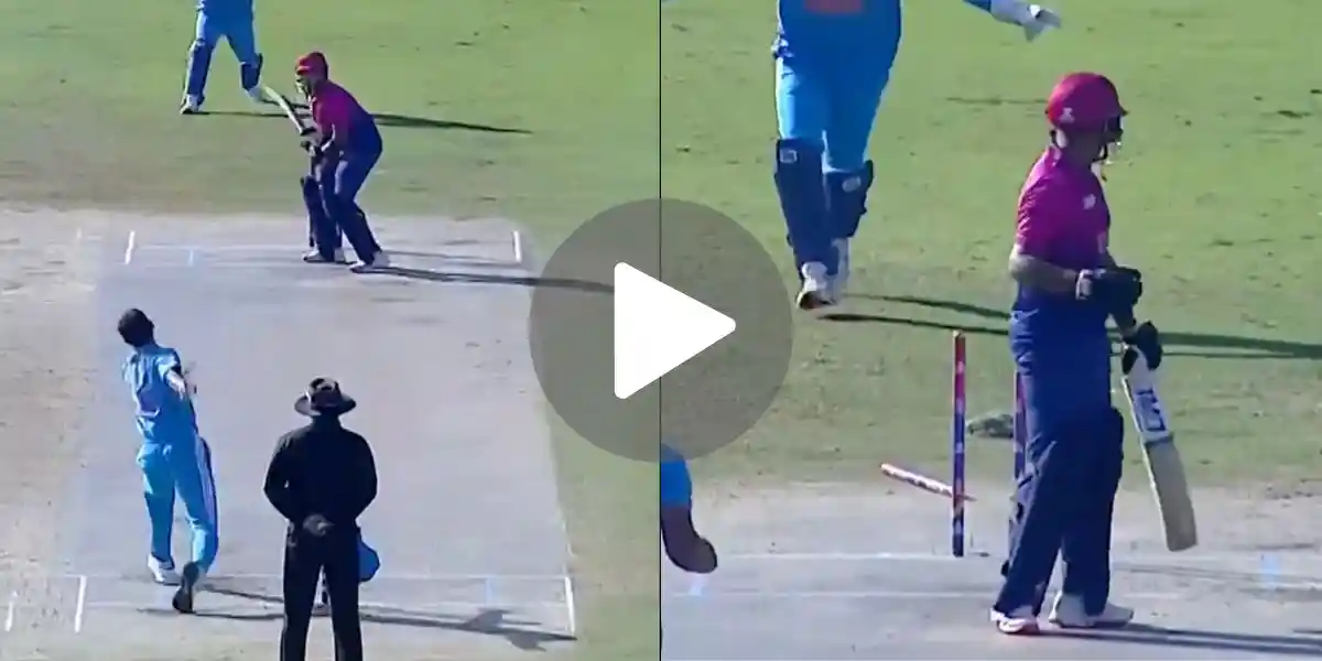 [Watch] Yudhajit Bowls A Magic Ball To Uproot UAE Batter's Middle Stump In U19 Asia Cup